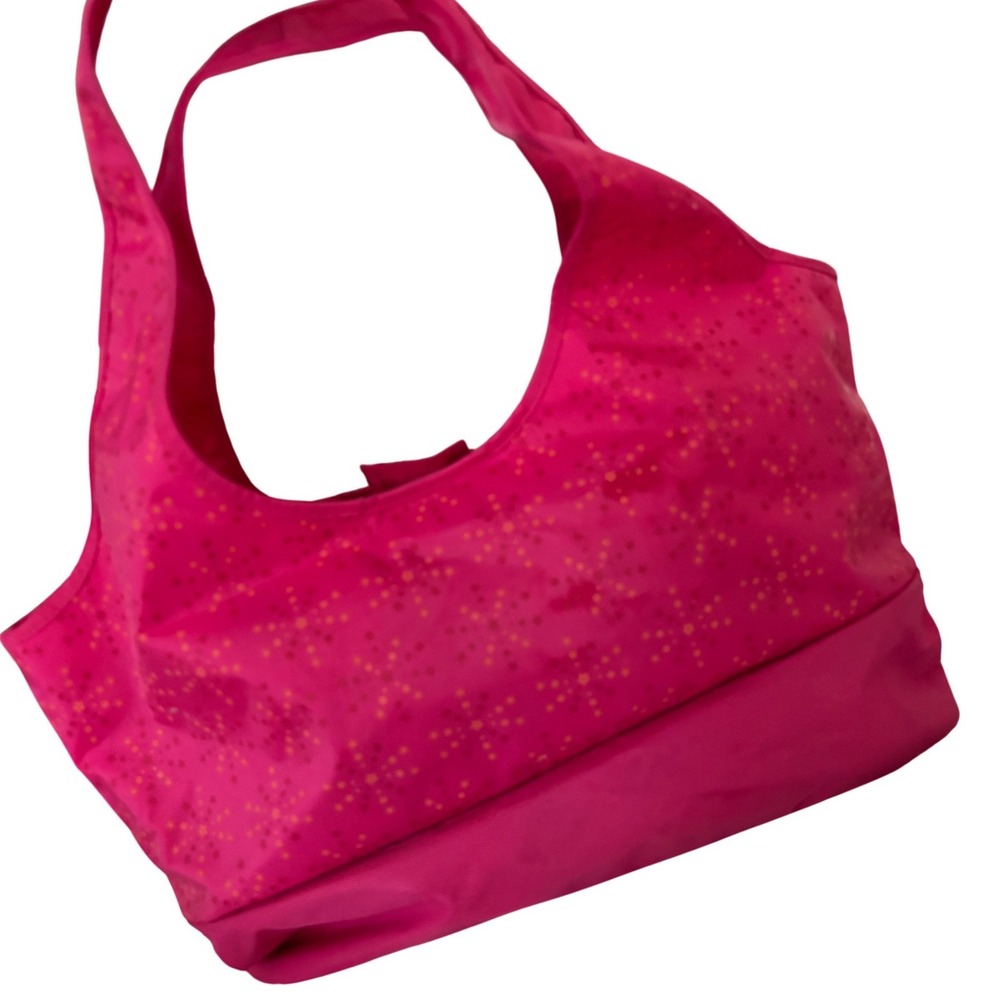 American Girl Doll Fashion Show‎ Pink Star Print Zipper Bottom Tote Lunch Bag